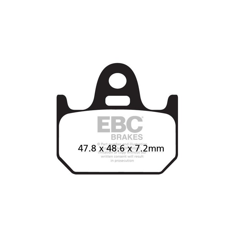 Klocki hamulcowe EBC FA162 (kpl. na 1 tarcze) Klocki hamulcowe EBC FA162 (kpl. na 1 tarcze)