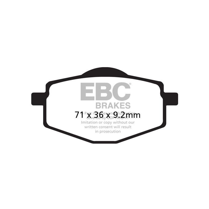 Klocki hamulcowe EBC FA101TT (kpl. na 1 tarcze) Klocki hamulcowe EBC FA101TT (kpl. na 1 tarcze)