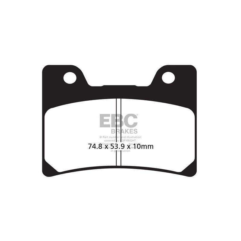 Klocki hamulcowe EBC FA160 (kpl. na 1 tarcze) Klocki hamulcowe EBC FA160 (kpl. na 1 tarcze)