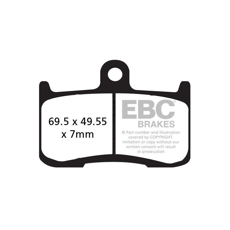 Klocki hamulcowe EBC FA347HH wzmacniane (kpl. na 1 tarcze) Klocki hamulcowe EBC FA347HH wzmacniane (kpl. na 1 tarcze)