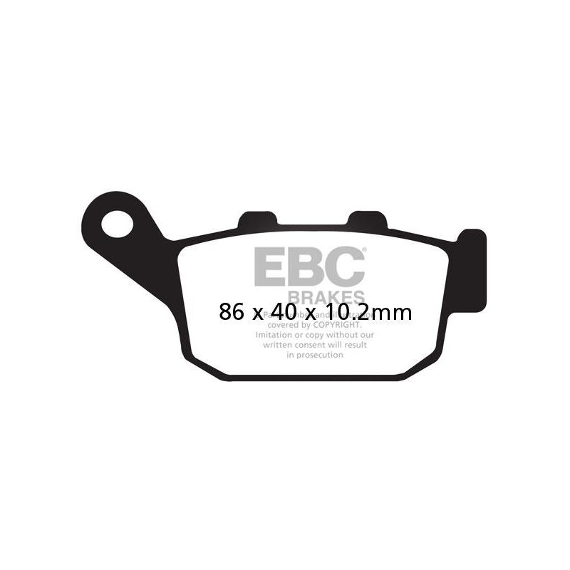 Klocki hamulcowe EBC FA140V V-PAD (kpl. na 1 tarcze) Klocki hamulcowe EBC FA140V V-PAD (kpl. na 1 tarcze)