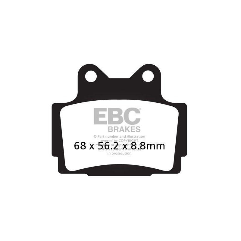 Klocki hamulcowe EBC FA104HH wzmacniane (kpl. na 1 tarcze) Klocki hamulcowe EBC FA104HH wzmacniane (kpl. na 1 tarcze)