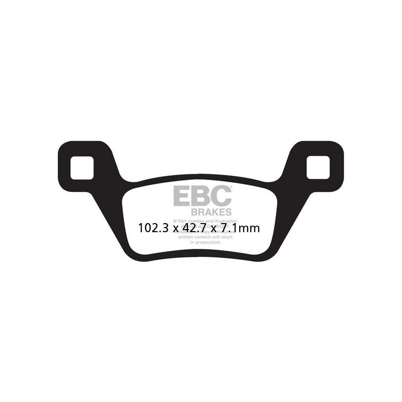 Klocki hamulcowe EBC FA600/2R (kpl. na 1 tarcze) Klocki hamulcowe EBC FA600/2R (kpl. na 1 tarcze)