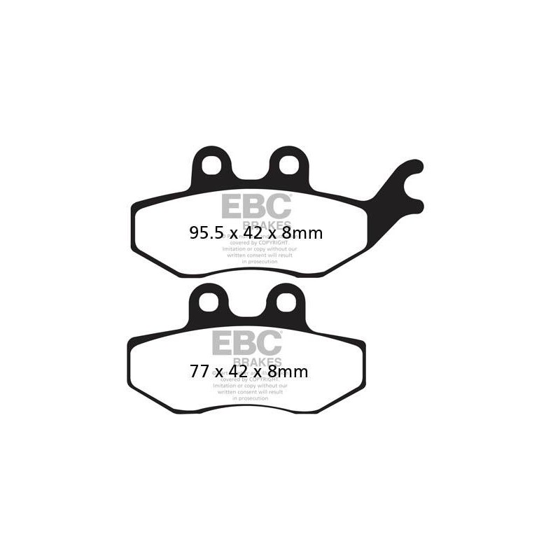 Klocki hamulcowe EBC FA374 (kpl. na 1 tarcze) Klocki hamulcowe EBC FA374 (kpl. na 1 tarcze)