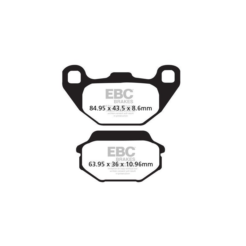 Klocki hamulcowe EBC FA305TT (kpl. na 1 tarcze) Klocki hamulcowe EBC FA305TT (kpl. na 1 tarcze)