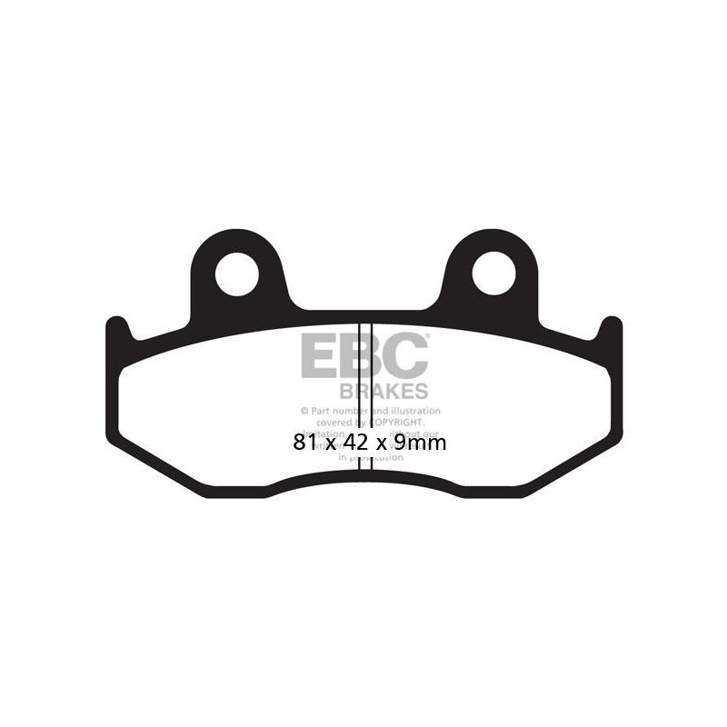 Klocki hamulcowe EBC FA323R (kpl. na 1 tarcze) (odpowiednik PROX 37.208002) Klocki hamulcowe EBC FA323R (kpl. na 1 tarcze) (odpowiednik PROX 37.208002)