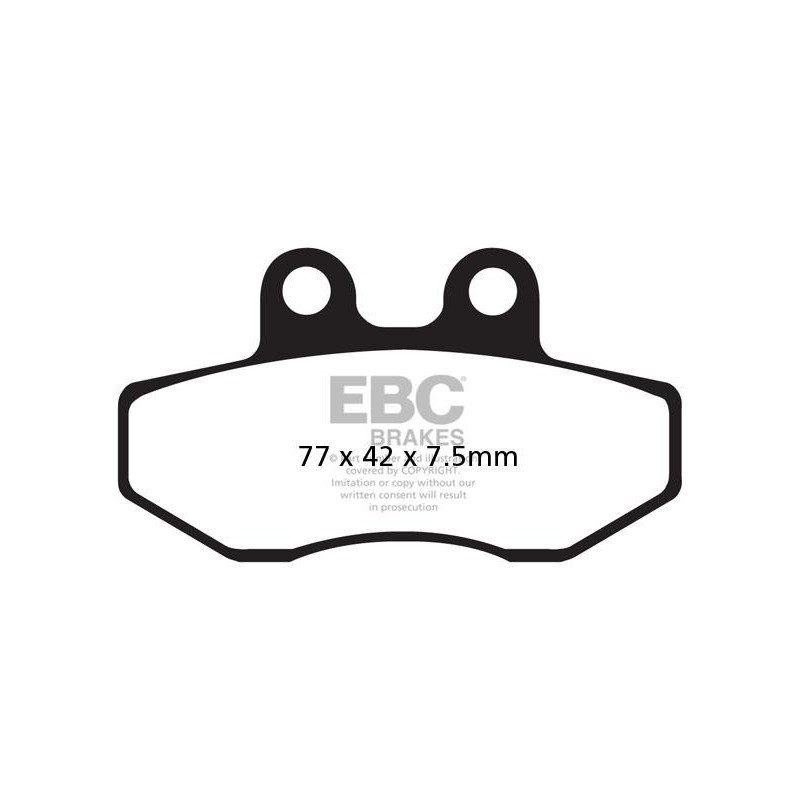 Klocki hamulcowe EBC FA167 (kpl. na 1 tarcze) Klocki hamulcowe EBC FA167 (kpl. na 1 tarcze)