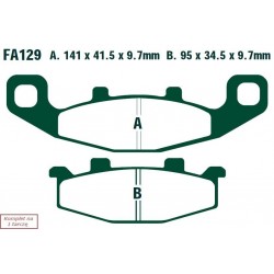 Klocki hamulcowe EBC FA129R...