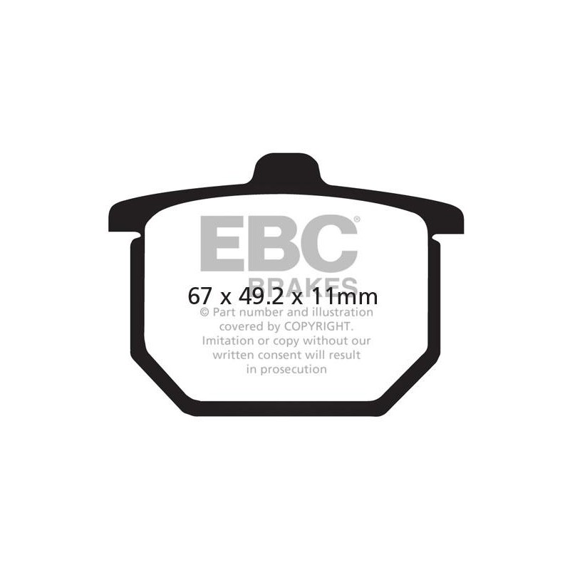 Klocki hamulcowe EBC FA029V V-PAD (kpl. na 1 tarcze) Klocki hamulcowe EBC FA029V V-PAD (kpl. na 1 tarcze)