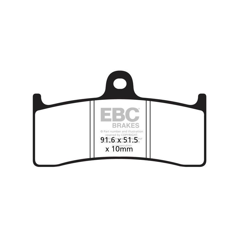 Klocki hamulcowe EBC FA249 (kpl. na 1 tarcze) Klocki hamulcowe EBC FA249 (kpl. na 1 tarcze)