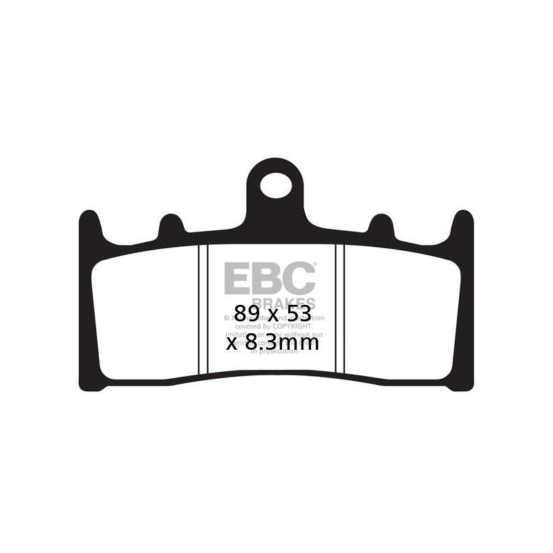 Klocki hamulcowe EBC FA188HH wzmacniane (kpl. na 1 tarcze) Klocki hamulcowe EBC FA188HH wzmacniane (kpl. na 1 tarcze)