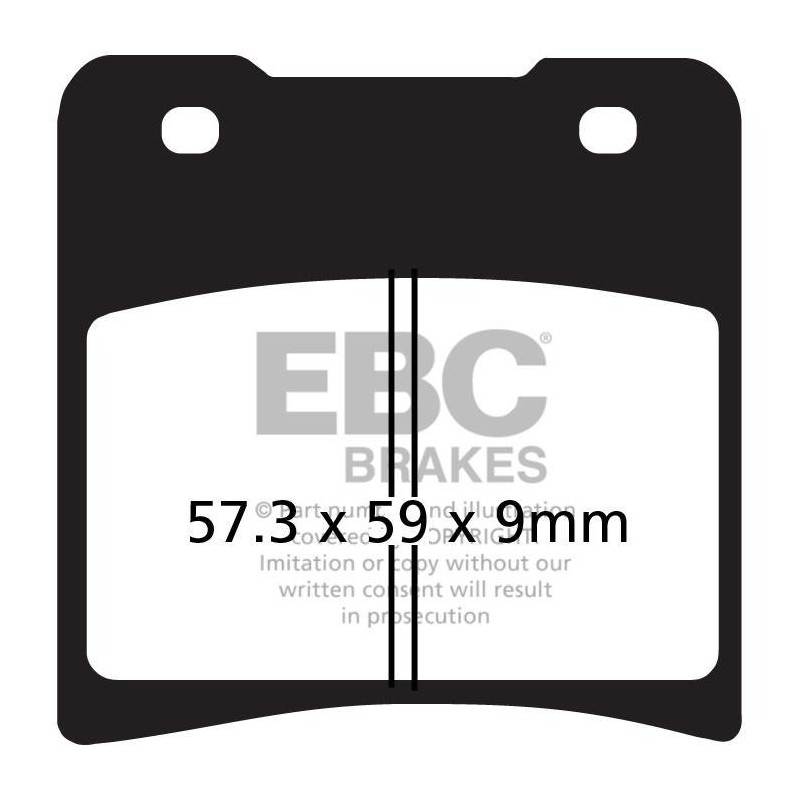 Klocki hamulcowe EBC FA150HH wzmacniane (kpl. na 1 tarcze) Klocki hamulcowe EBC FA150HH wzmacniane (kpl. na 1 tarcze)