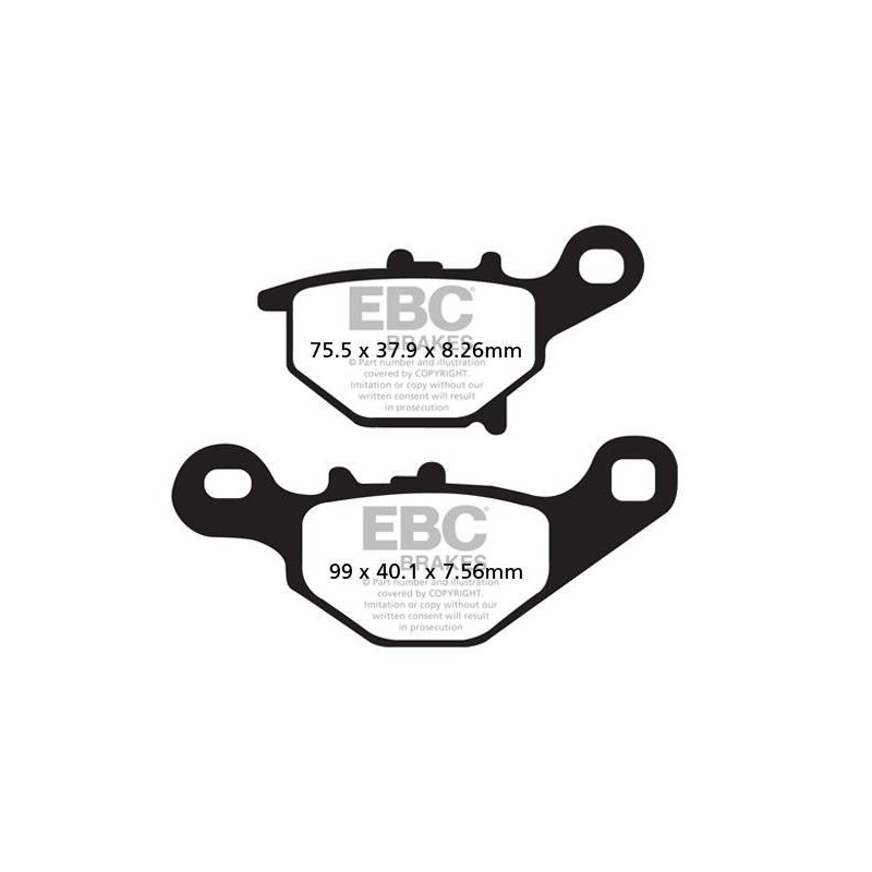 Klocki hamulcowe EBC FA401TT (kpl. na 1 tarcze) Klocki hamulcowe EBC FA401TT (kpl. na 1 tarcze)