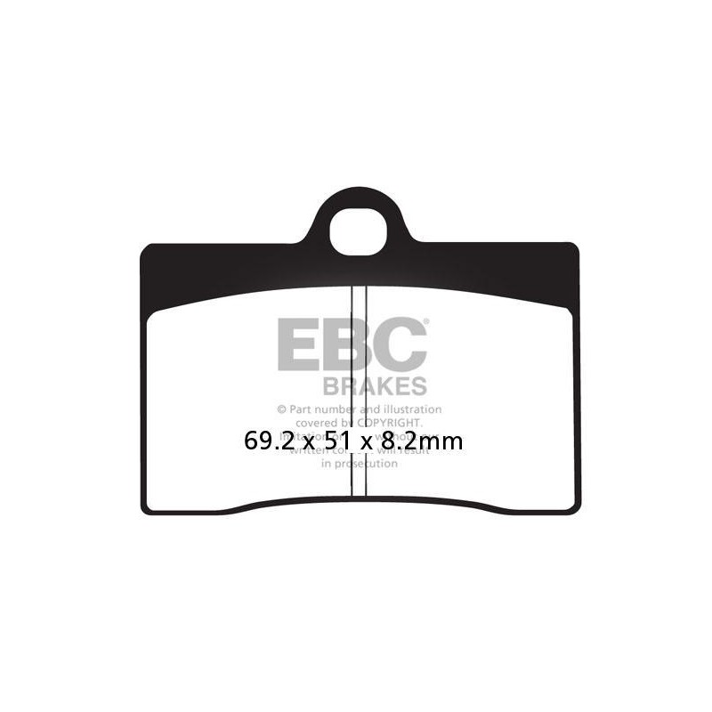 Klocki hamulcowe EBC FA095HH wzmacniane (kpl. na 1 tarcze) Klocki hamulcowe EBC FA095HH wzmacniane (kpl. na 1 tarcze)