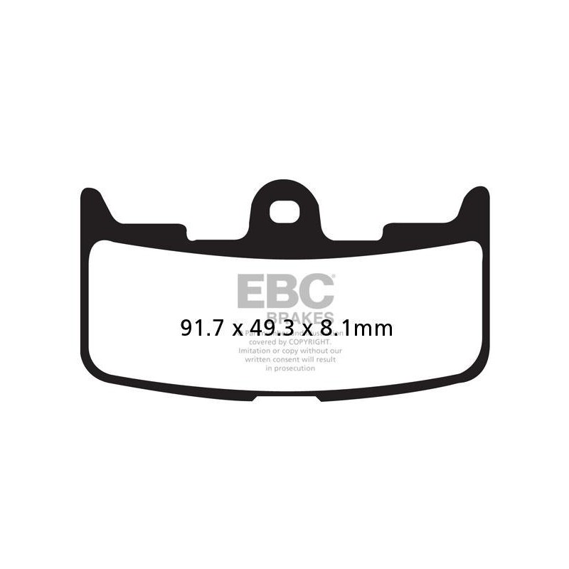 Klocki hamulcowe EBC FA345HH wzmacniane (kpl. na 1 tarcze) Klocki hamulcowe EBC FA345HH wzmacniane (kpl. na 1 tarcze)