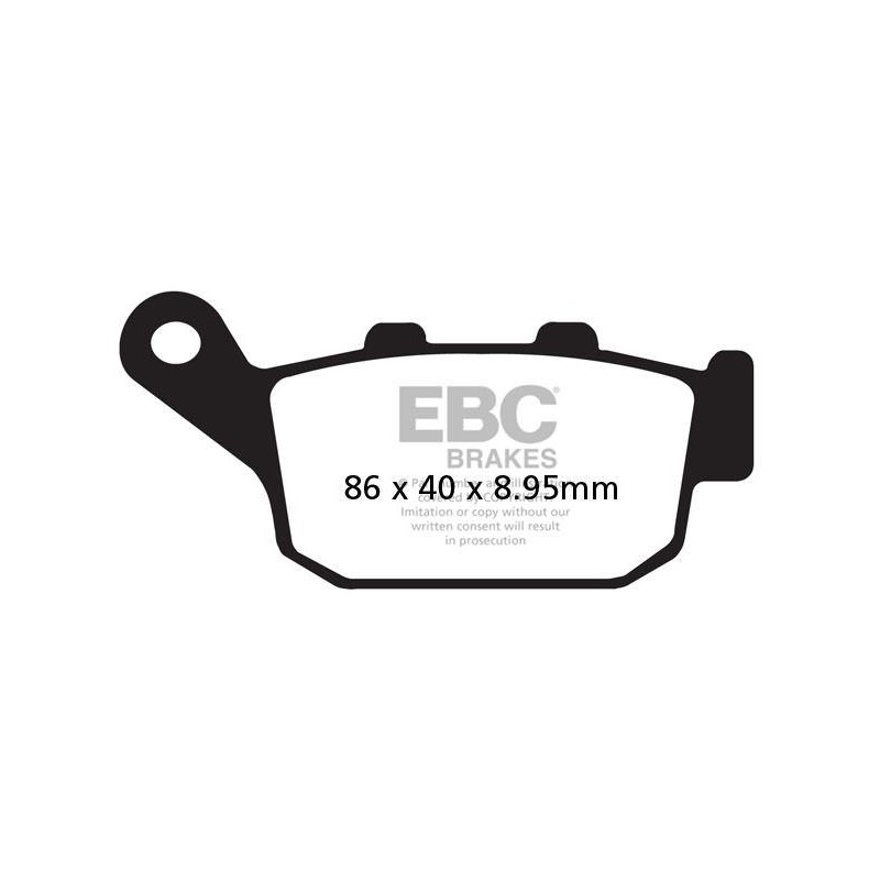 Klocki hamulcowe EBC FA496HH wzmacniane (kpl. na 1 tarcze) Klocki hamulcowe EBC FA496HH wzmacniane (kpl. na 1 tarcze)