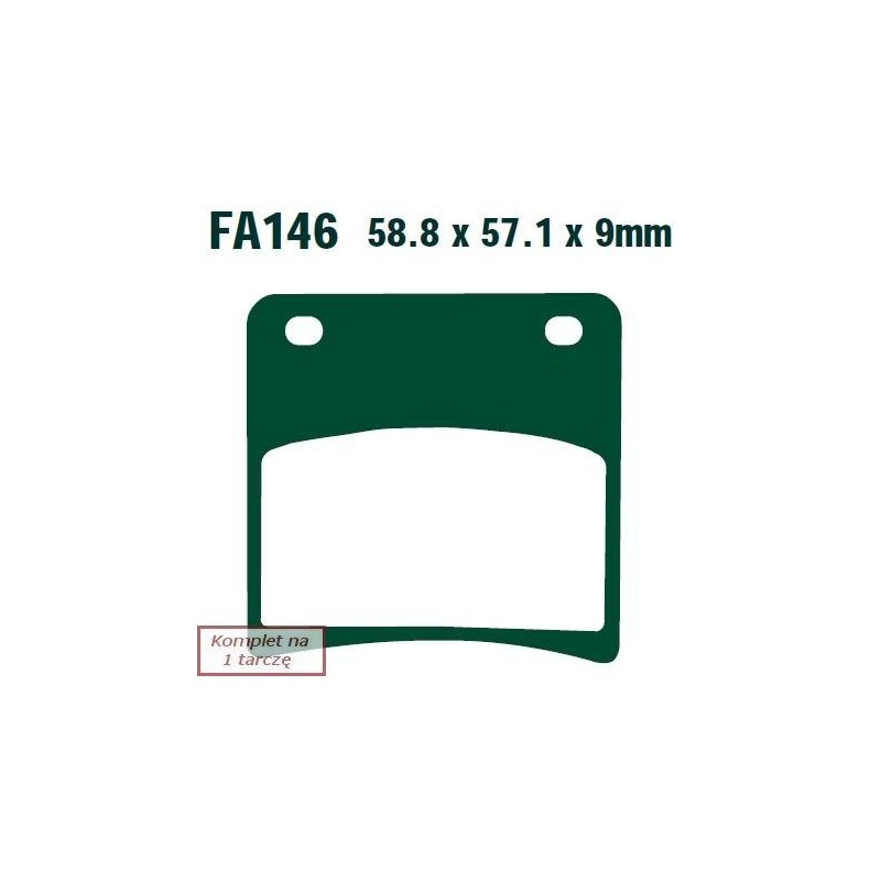 Klocki hamulcowe EBC FA146V V-PAD (kpl. na 1 tarcze) Klocki hamulcowe EBC FA146V V-PAD (kpl. na 1 tarcze)