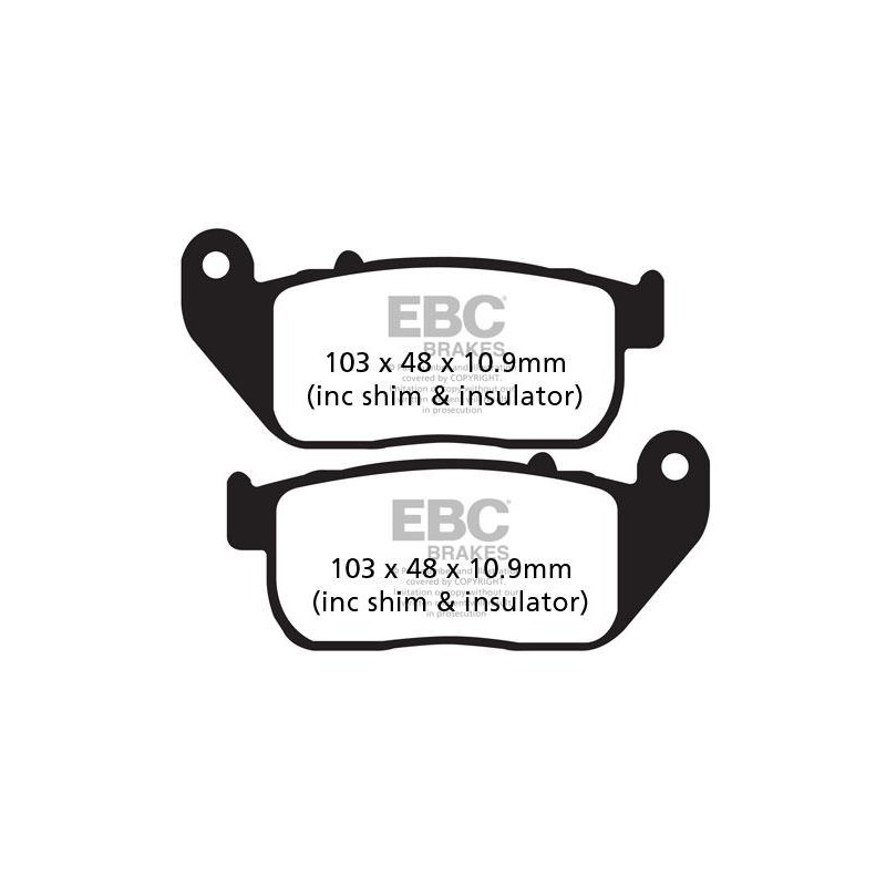 Klocki hamulcowe EBC FA381 (kpl. na 1 tarcze) Klocki hamulcowe EBC FA381 (kpl. na 1 tarcze)