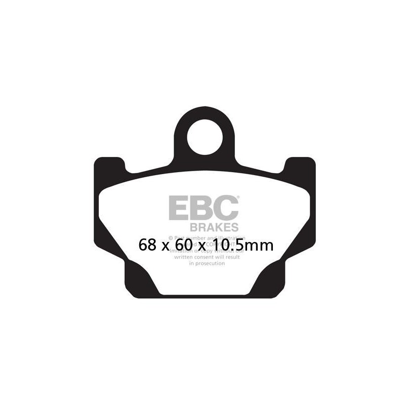 Klocki hamulcowe EBC FA081 (kpl. na 1 tarcze) Klocki hamulcowe EBC FA081 (kpl. na 1 tarcze)