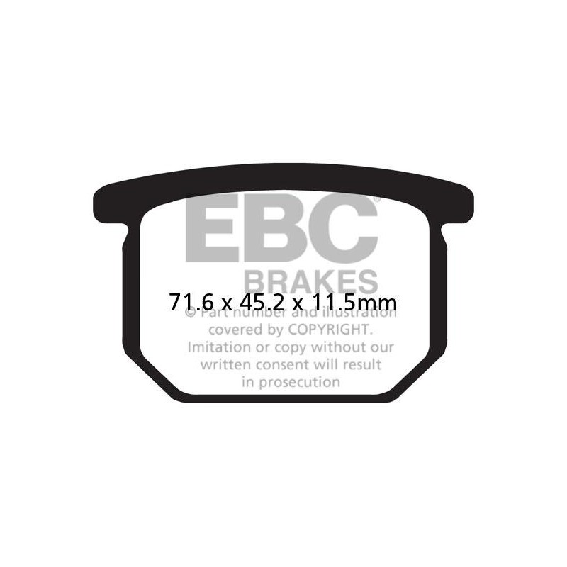 Klocki hamulcowe EBC FA065 (kpl. na 1 tarcze) Klocki hamulcowe EBC FA065 (kpl. na 1 tarcze)