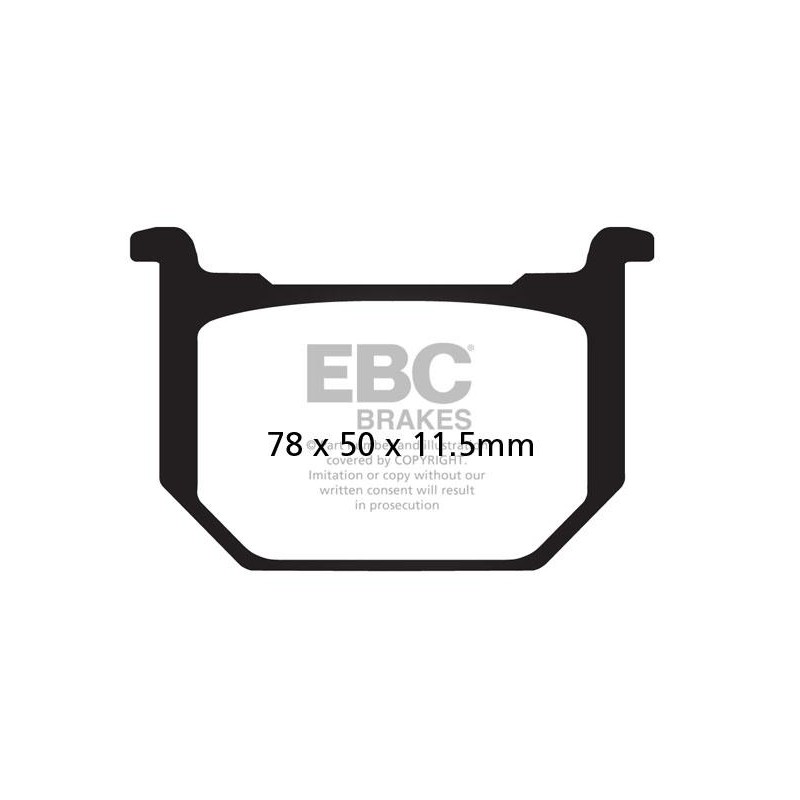 Klocki hamulcowe EBC FA051 (kpl. na 1 tarcze) Klocki hamulcowe EBC FA051 (kpl. na 1 tarcze)