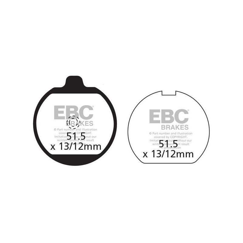 Klocki hamulcowe EBC FA037 (kpl. na 1 tarcze) Klocki hamulcowe EBC FA037 (kpl. na 1 tarcze)