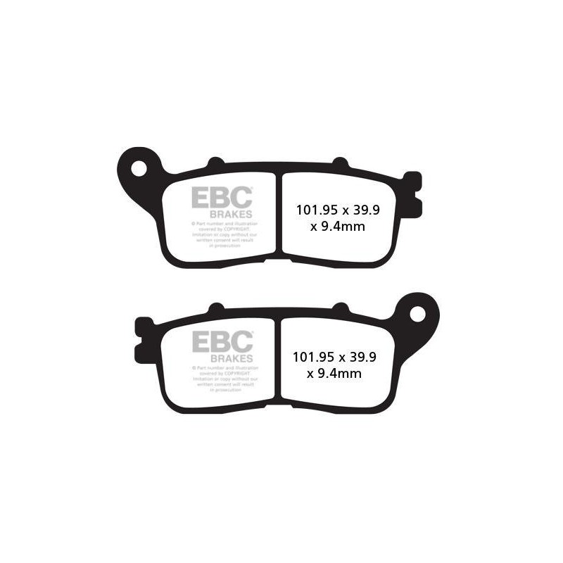Klocki hamulcowe EBC FA636HH wzmacniane (kpl. na 1 tarcze) Klocki hamulcowe EBC FA636HH wzmacniane (kpl. na 1 tarcze)