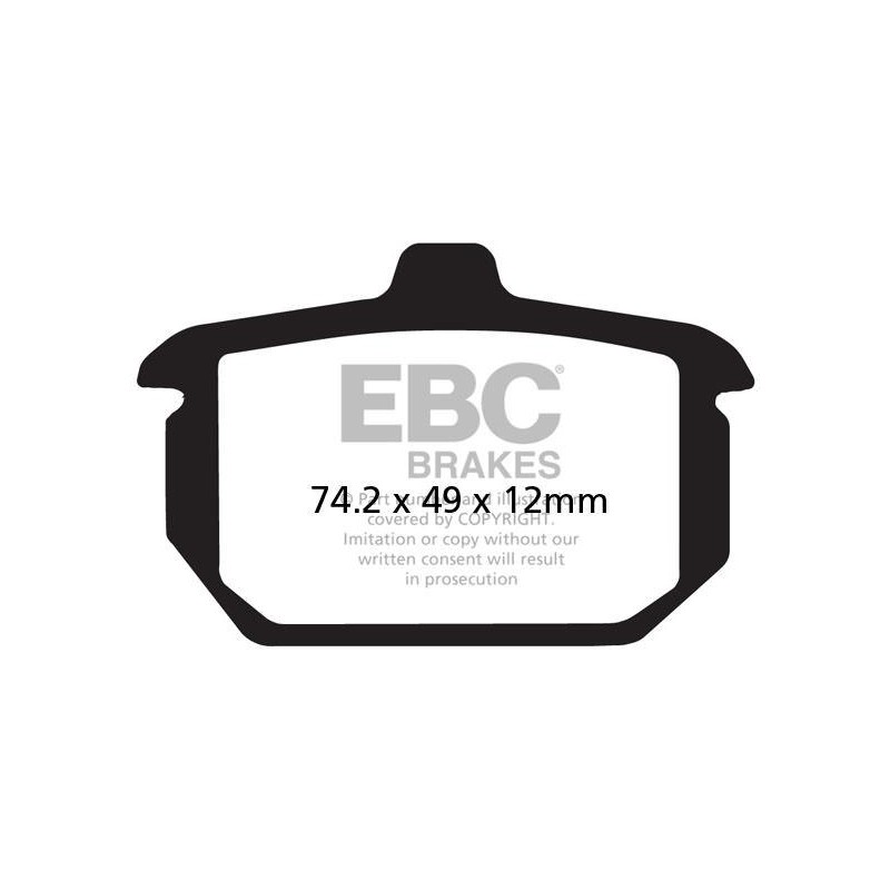 Klocki hamulcowe EBC FA078HH wzmacniane (kpl. na 1 tarcze) Klocki hamulcowe EBC FA078HH wzmacniane (kpl. na 1 tarcze)