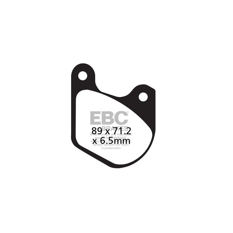 Klocki hamulcowe EBC FA072 (kpl. na 1 tarcze) Klocki hamulcowe EBC FA072 (kpl. na 1 tarcze)