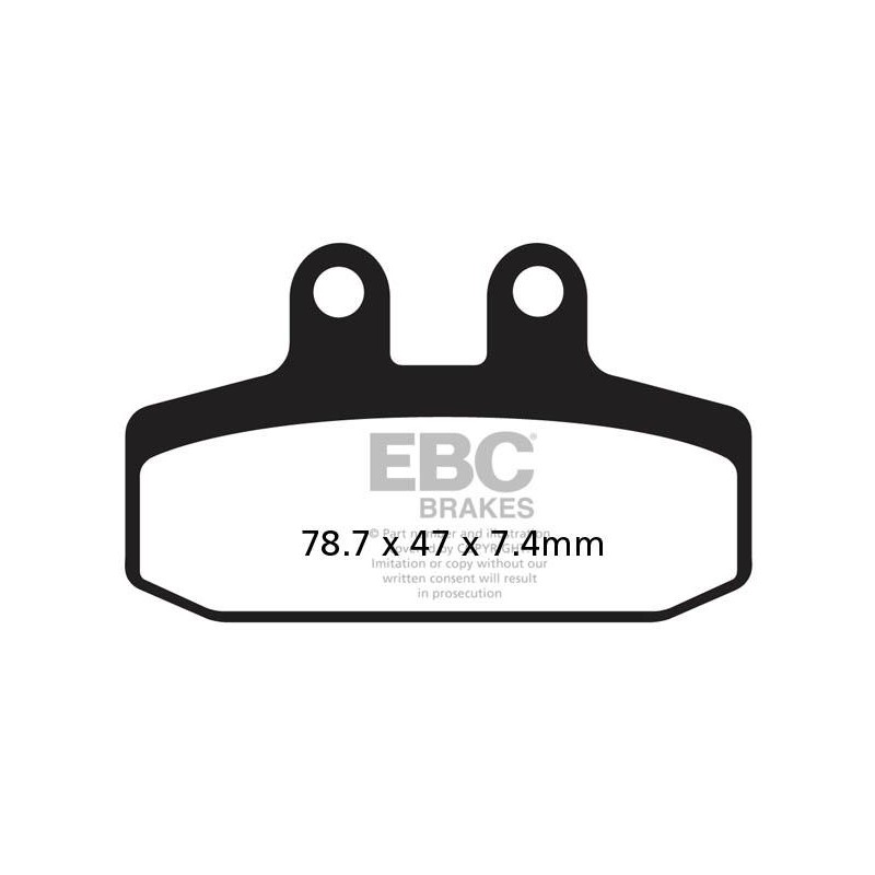 Klocki hamulcowe EBC FA256TT (kpl. na 1 tarcze) Klocki hamulcowe EBC FA256TT (kpl. na 1 tarcze)