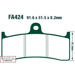 Klocki hamulcowe EBC FA424...
