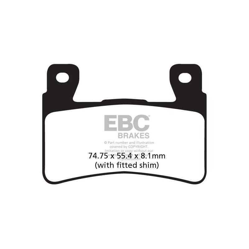 Klocki hamulcowe EBC FA265HH wzmacniane (kpl. na 1 tarcze) Klocki hamulcowe EBC FA265HH wzmacniane (kpl. na 1 tarcze)