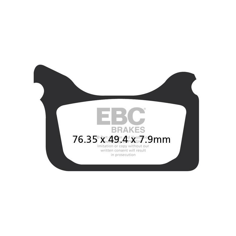 Klocki hamulcowe EBC EPFA405HH Extreme Pro (kpl. na 1 tarcze) Klocki hamulcowe EBC EPFA405HH Extreme Pro (kpl. na 1 tarcze)