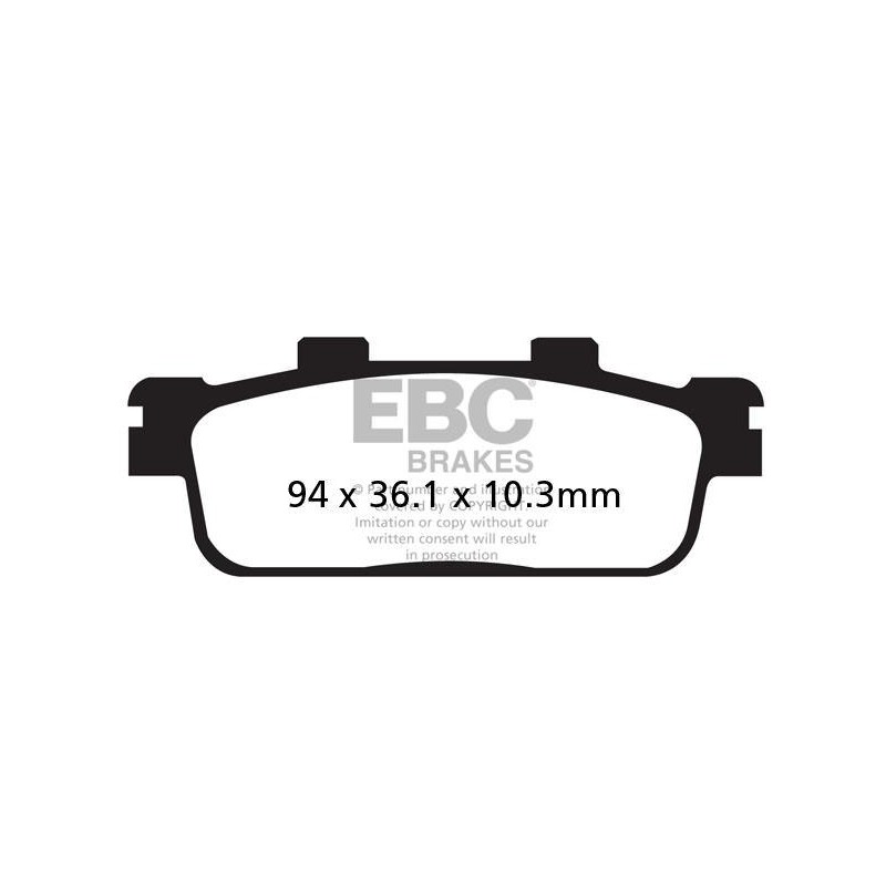 Klocki hamulcowe EBC FA427TT (kpl. na 1 tarcze) Klocki hamulcowe EBC FA427TT (kpl. na 1 tarcze)