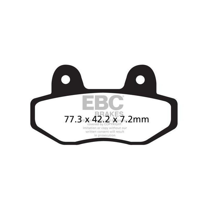 Klocki hamulcowe EBC FA622TT (kpl. na 1 tarcze) Klocki hamulcowe EBC FA622TT (kpl. na 1 tarcze)