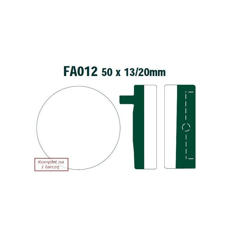 Klocki hamulcowe EBC FA012V V-PAD (kpl. na 1 tarcze) Klocki hamulcowe EBC FA012V V-PAD (kpl. na 1 tarcze)