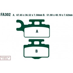 Klocki hamulcowe EBC FA302R...