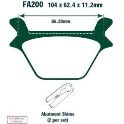 Klocki hamulcowe EBC FA200V...