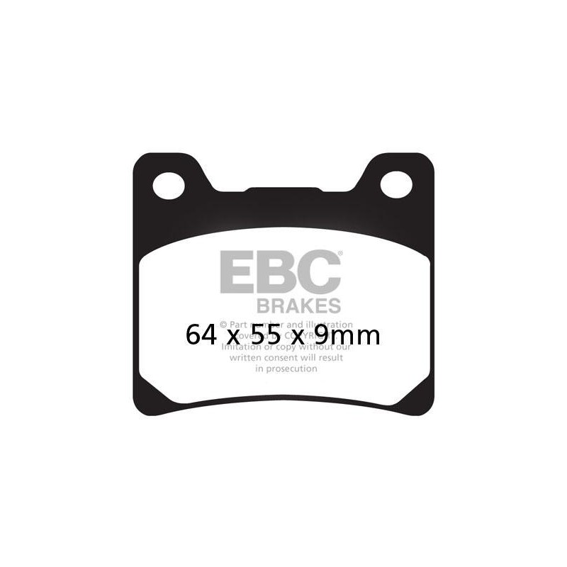 Klocki hamulcowe EBC FA088HH wzmacniane (kpl. na 1 tarcze)