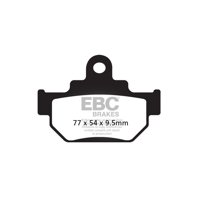 Klocki hamulcowe EBC FA106/2TT (kpl. na 1 tarcze) Klocki hamulcowe EBC FA106/2TT (kpl. na 1 tarcze)