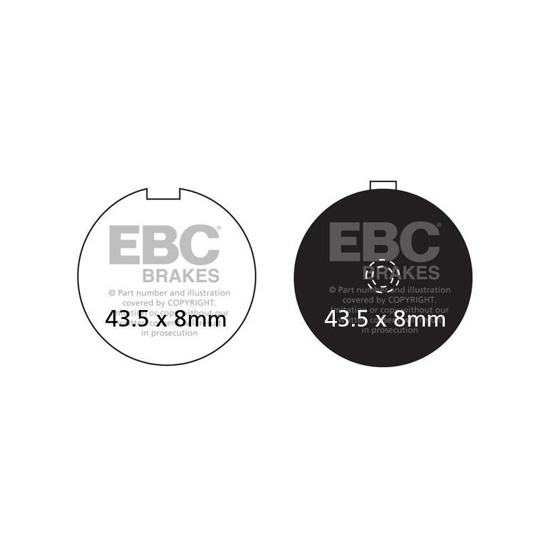 Klocki hamulcowe EBC FA056 (kpl. na 1 tarcze) Klocki hamulcowe EBC FA056 (kpl. na 1 tarcze)