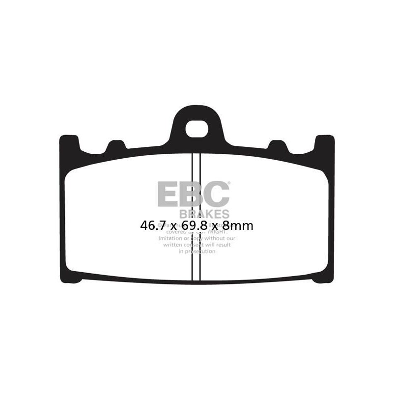 Klocki hamulcowe EBC FA158 (kpl. na 1 tarcze) Klocki hamulcowe EBC FA158 (kpl. na 1 tarcze)