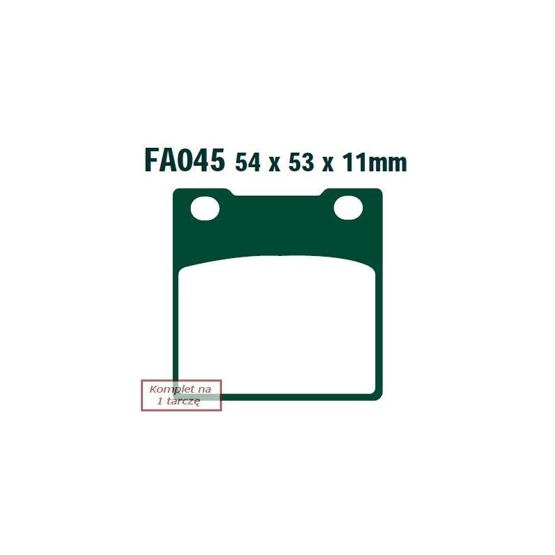 Klocki hamulcowe EBC FA045V V-PAD (kpl. na 1 tarcze) Klocki hamulcowe EBC FA045V V-PAD (kpl. na 1 tarcze)