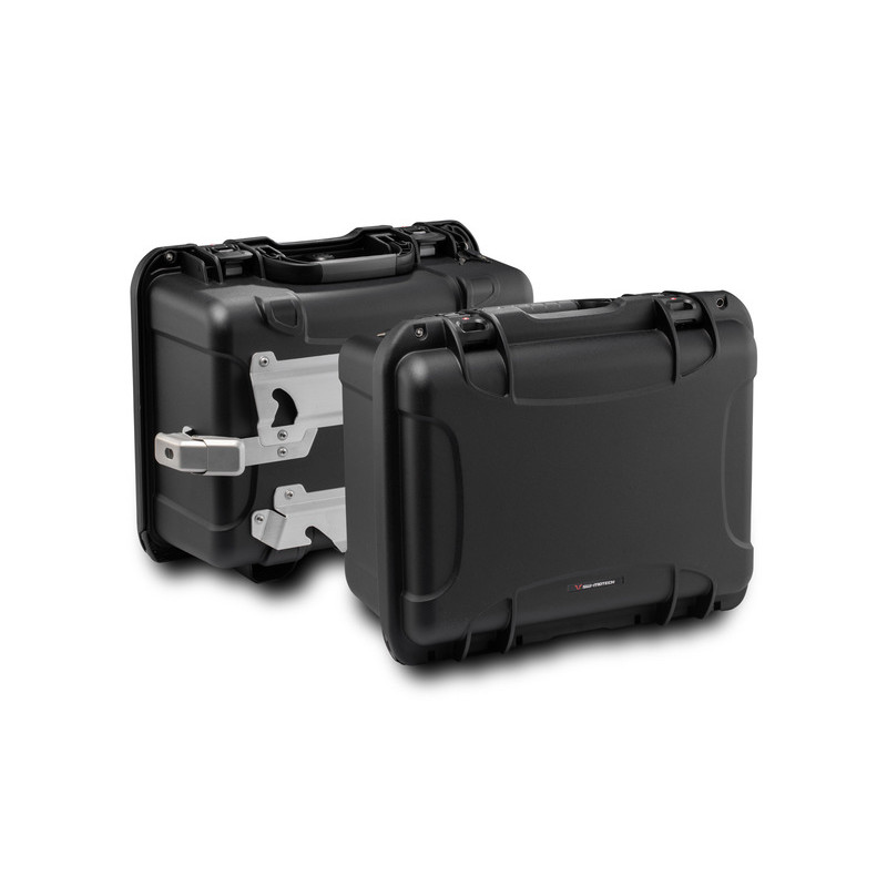 KUFRY BOCZNE NANUK BEZ STELAŻYSW-MOTECH BLACK 2 X 35 L