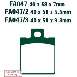 Klocki hamulcowe EBC FA047R...