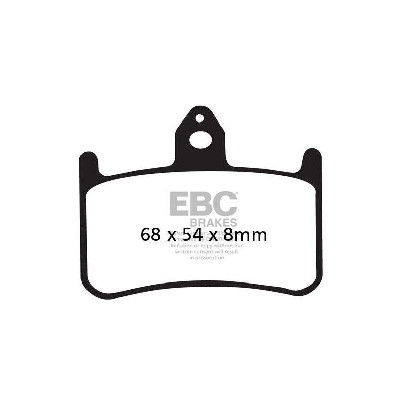 Klocki hamulcowe EBC FA187HH wzmacniane (kpl. na 1 tarcze) Klocki hamulcowe EBC FA187HH wzmacniane (kpl. na 1 tarcze)
