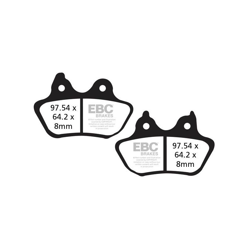 Klocki hamulcowe EBC FA434V V-PAD (kpl. na 1 tarcze) Klocki hamulcowe EBC FA434V V-PAD (kpl. na 1 tarcze)