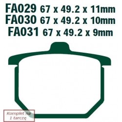 Klocki hamulcowe EBC FA030V...