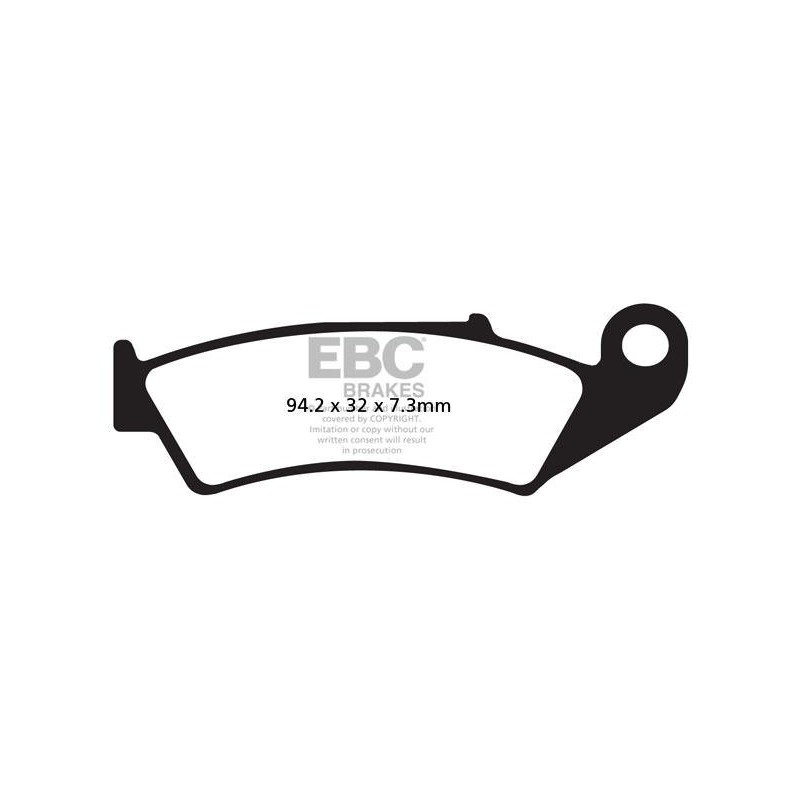 Klocki hamulcowe EBC FA125R (kpl. na 1 tarcze) (odpowiednik PROX 37.105302) Klocki hamulcowe EBC FA125R (kpl. na 1 tarcze) (odpowiednik PROX 37.105302)