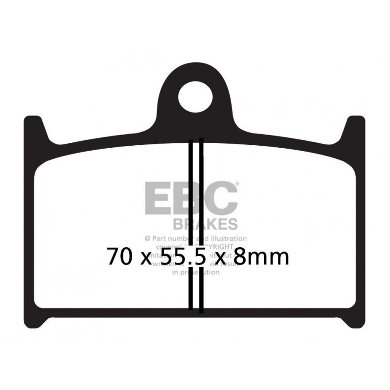 Klocki hamulcowe EBC FA145 (kpl. na 1 tarcze) Klocki hamulcowe EBC FA145 (kpl. na 1 tarcze)